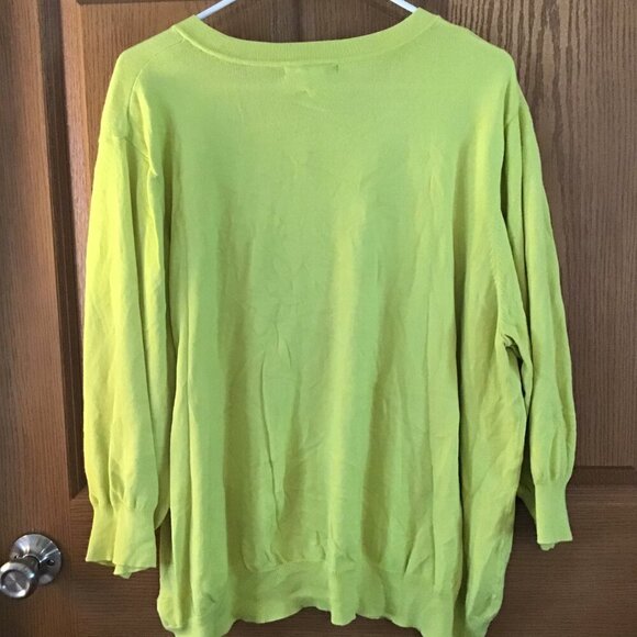WD NY Yellow Cardigan - Picture 2 of 2